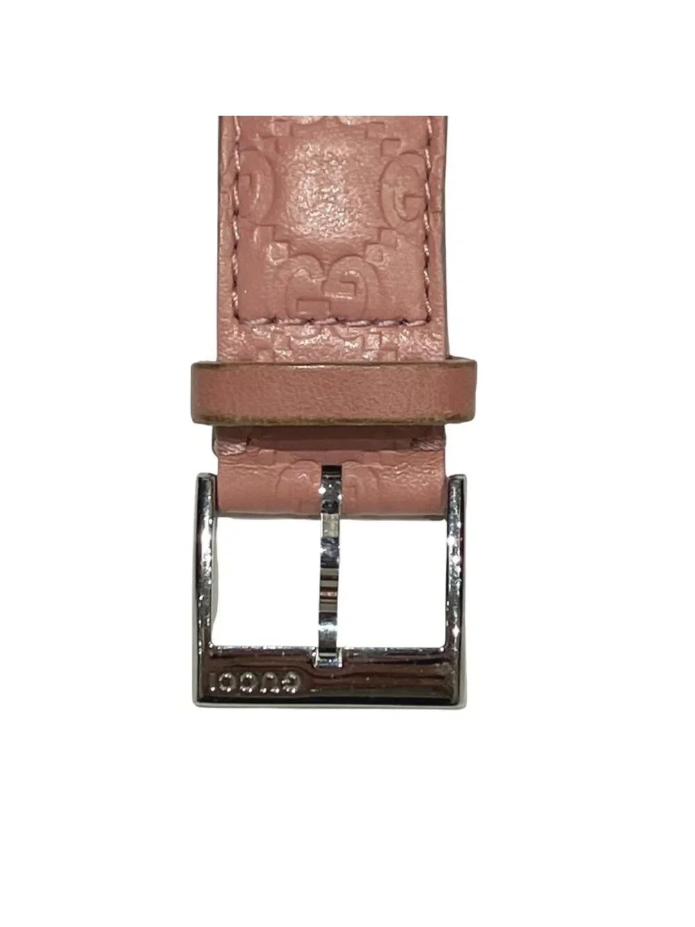 Gucci Timeless Bee Watch SS Leather Quartz Pink Dial 126.4